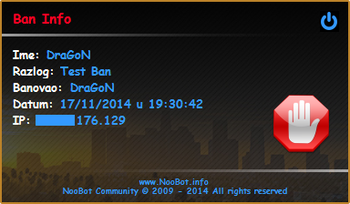 Ban stranica na NB Launcher-u.